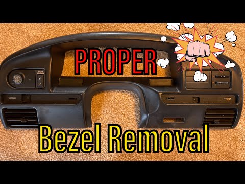 How To Remove Dash Bezel / Cluster Bezel | Ford Bronco   OBS F150 F250 F350