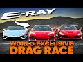 How fast is the corvette eray versus ferrari f8  lamborghini huracan evo jason cammisa drag race