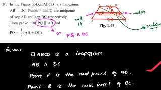 Class 9 Maharashtra Board || Quadrilaterals - Problem Set 5 - Q8 ||