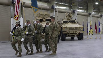 Soldiers with 401st Army Field Support Battalion Participate in Relinquishment of Authority Ceremony