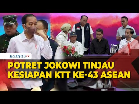 Potret Presiden Jokowi Meninjau Kesiapan Penyelenggaraan KTT ke-43 ASEAN Jakarta