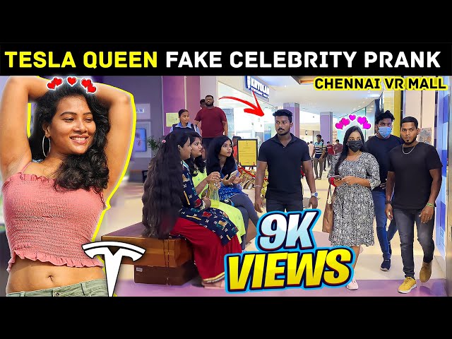 😍 CELEBRITY PRANK PART-4 / WORLD'S FIRST GIRL CELEBRITY PRANK🥰TESLA QUEEN #meimedia #aaki #prank class=