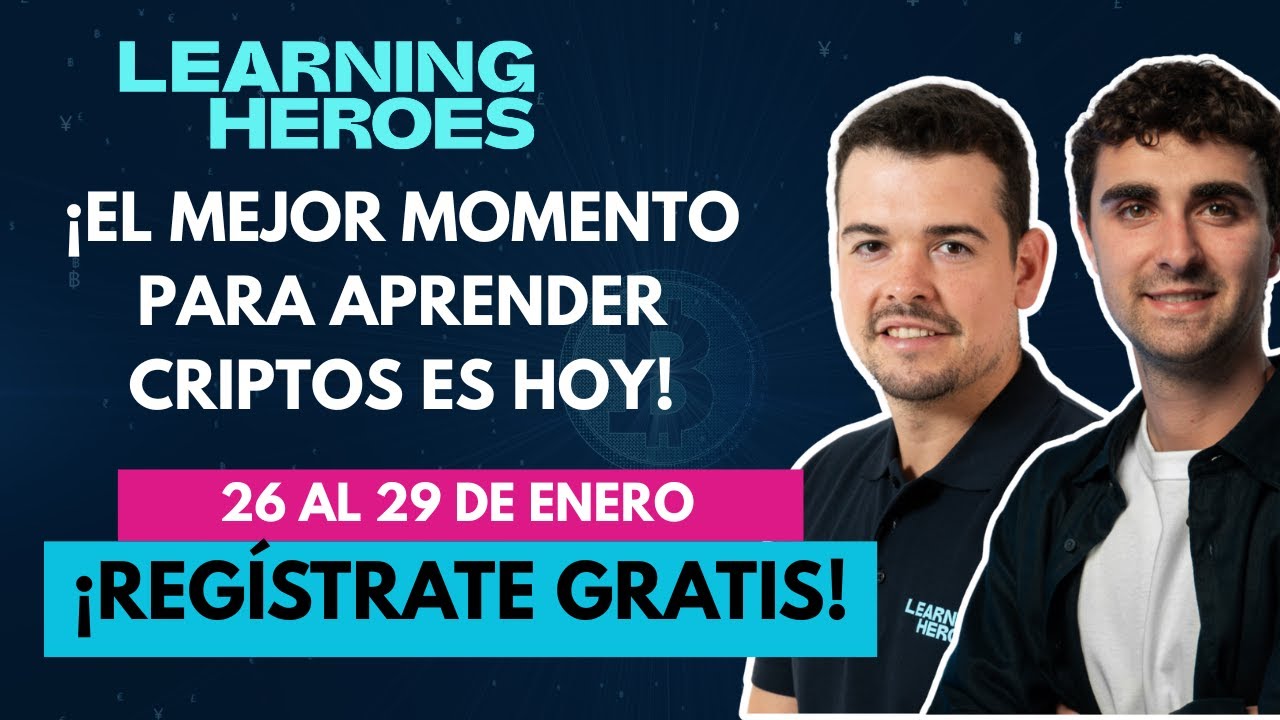Regístrate Gratis Aprende cripto desde cero en 2026 con 4 Clases de Crypto Heroes Live