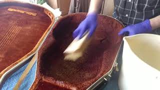Cleaning Ovation Guitar Case of Mildew and Mold Part 1