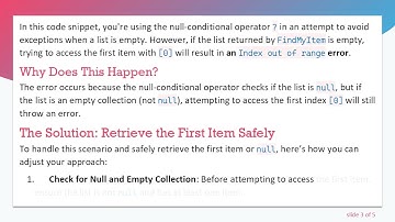 How to Safely Retrieve the First Item or Null from a List in C#