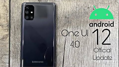 Samsung Galaxy M31s Android 12 ONE UI 4.0 Update