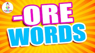 ORE Words for Children | Learn to Read ORE Words (Word Families Series)