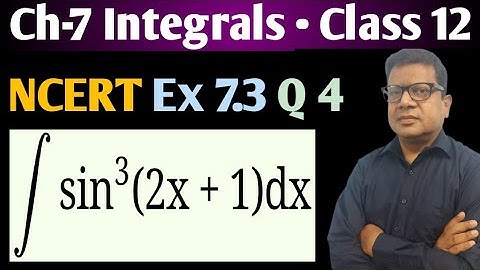 Integration of sin^3(2x+1) dx | int sin^(3)(2x+1)dx | Integration of sin3(2x+1) | Ex 7.3 Q4 Class 12