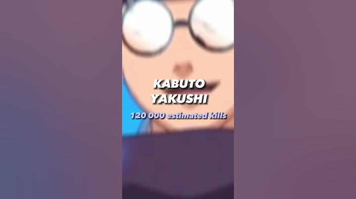 Naruto characters with the most kills (only from Naruto and Naruto Shippuden)