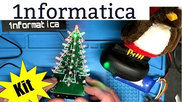 LED Flashing Christmas Tree DIY Electronic Kit Build