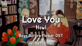 Love you by howl ost boys over flower 💑(karaoke)