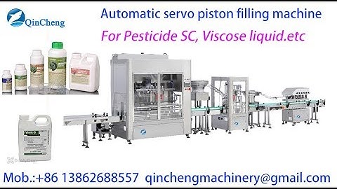 automatic servo piston filling and capping line for SC pesticide 1 gallon bucket filler package