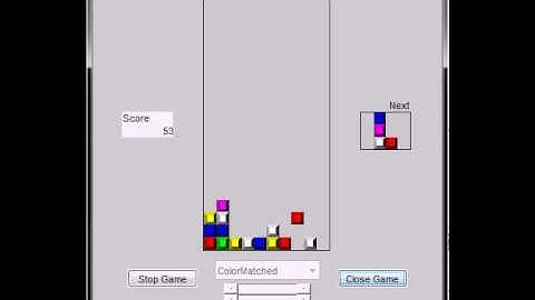 MATLAB Tetris (Mode 3)