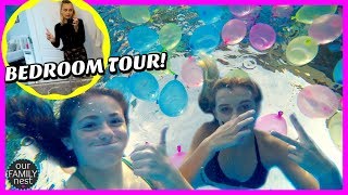 WATER BALLOONS IN OUR SWIMMING POOL!!  KARLI'S NEW BEDROOM TOUR!