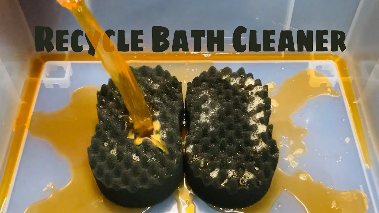 ASMR Sponge Squeeze 162.Recycle Bath Cleaner YouTube