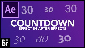 Create a Countdown and Change The Font - After Effects Tutorial