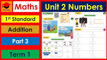 1st Std- Maths- Unit- 2- Numbers- Part 3- Addition- Term 1- Pages 32 to 36- Samacheer kalvi Syllabus