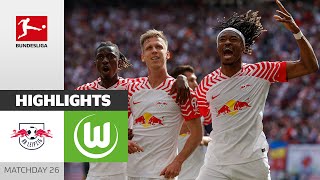 Big Points in CL-Race! | RB Leipzig - VfL Wolfsburg 3-0 | Highlights | Matchday 29 - Bundesliga