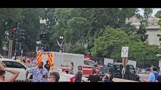 DCFD & EMS Communications Support Unit 1 Departing From Command In Capital Area Of Washington, D.C.