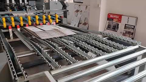 HL-2000AB #foldergluer #machine for two pieces #corrugated #carton #box folding gluing