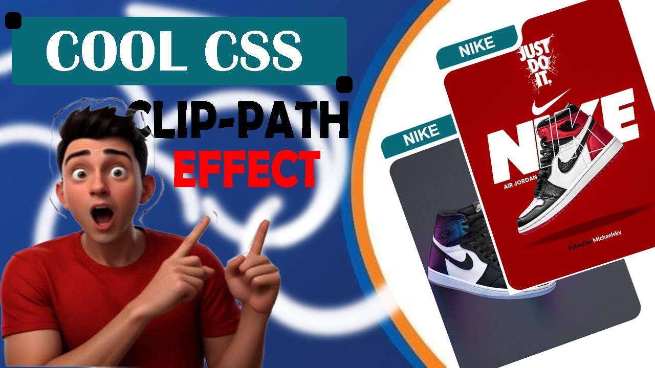 Create Stunning Nike Shoe Card with CSS Clip-Path - YouTube
