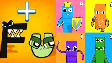 Alphabet Lore + Number Lore | Merge Cube Number Color Block NumberBlocks
