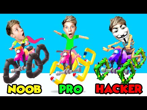 Can We Go NOOB vs PRO vs HACKER In SCRIBBLE RIDER!? (UNLOCKING THE BEST WHEELS!!) Prezley Can We Go NOOB vs PRO vs HACKER In SCRIBBLE RIDER!? (UNLOCKING THE BEST WHEELS!!) Prezley