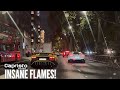 CAPRISTO Exhaust Lamborghini AVENTADOR SV x Ferrari 812 Superfast DESTROY London! V12 SOUND &amp; FLAMES