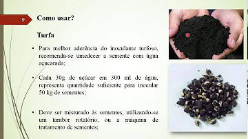 Como usar inoculante turfoso?