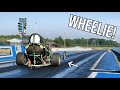 Turbo 670cc Dragster RETURNS and Runs Quickest Pass Yet!