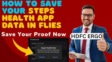 HDFC Ergo Save Your Health App Proof | How to Export Steps Proof in India Gets Moving Apple Watch