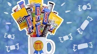 Candy Bouquet DIY Father's Day Gift for Dad Tutorial  Dollar Tree DIY