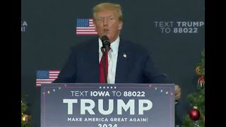 Trump reacts to Colorado Supreme Court ruling in Iowa