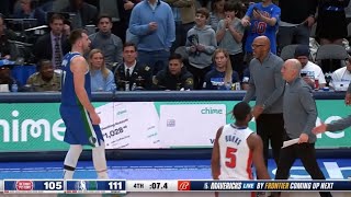 Luka Doncic talking trash with Pistons coach after dropping 53 points “I’m going to chirp back!”