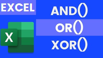 How to use the AND, OR and XOR functions in EXCEL