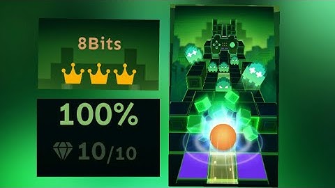 Rolling Sky Bonus 4  8 Bits 100% (10/10 💎 - 5/5 Mystery 📦 - 3/3 👑) | Rolling sky