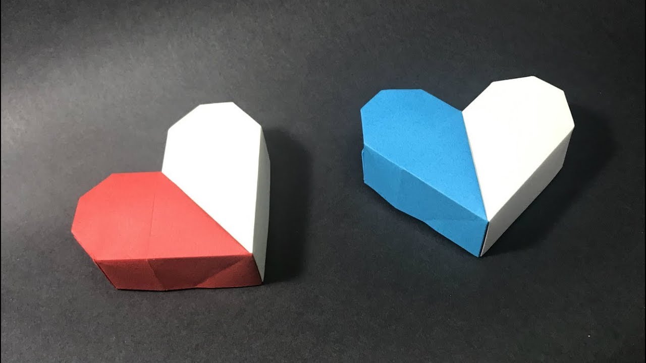Origami Heart Gift Box Christmas Birthday