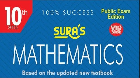 10th Maths Sura Guide English Medium Reduced Syllabus 2020-21