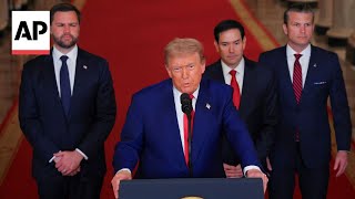 Trump memperingatkan Iran agar tidak melakukan pembalasan setelah serangan AS terhadap situs-situs nuklir.
