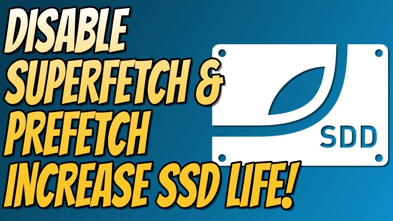 Albany Northern Substantial How To Disable & Enable Prefetch and Superfetch In Windows 10 | Increase  Your SSD Lifespan - YouTube