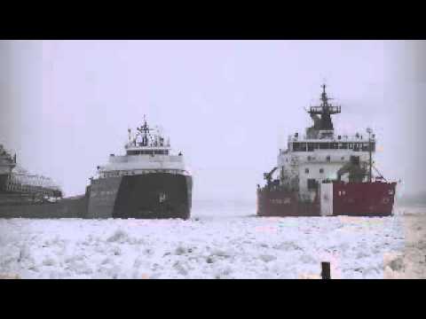 Cason J. Callaway stuck in St. Clair river pt. 2