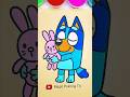 Bluey💞#trending #cartoon #shortfeed #forkids #magicpaintingtv #bluey #kidsart