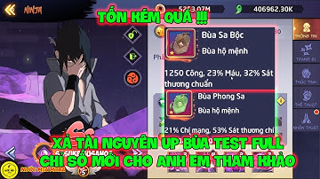 Huyền Thoại Nhẫn Giả - Xả Tài Nguyên Up Bùa Test Full Chỉ Số Mới Cho Anh Em Tham Khảo, Tốn Kém Quá