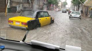 غرق شارع بورسعيد بالاسكندرية