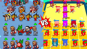 Merge Master Street Battle Vs Merge Cube Number Color Block, Merge Battle Gameplay