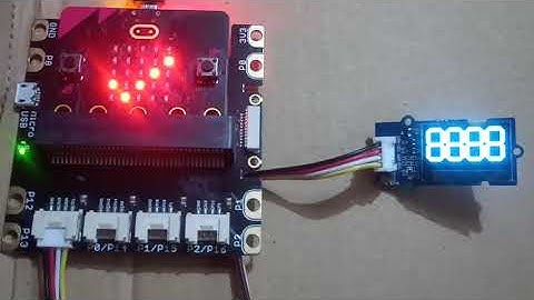 BBC Micro:Bit Oled 128 by 64 paint number & segment demo