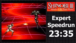 World Record  Shinobi III Speedrun  Expert  23:35
