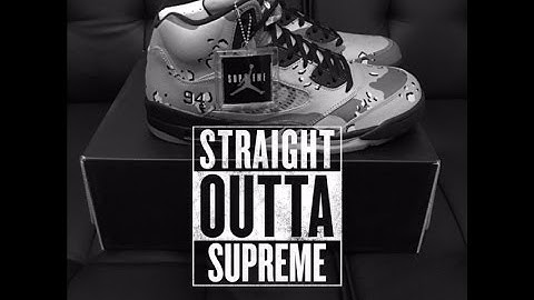 Unboxing: Jordan x Supreme 5 Camo