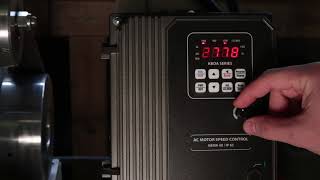 How to activate the potentiometer on a KBDA 29 1P VFD