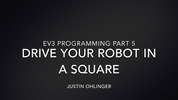 EV3 Programming #5 - Drive in a square